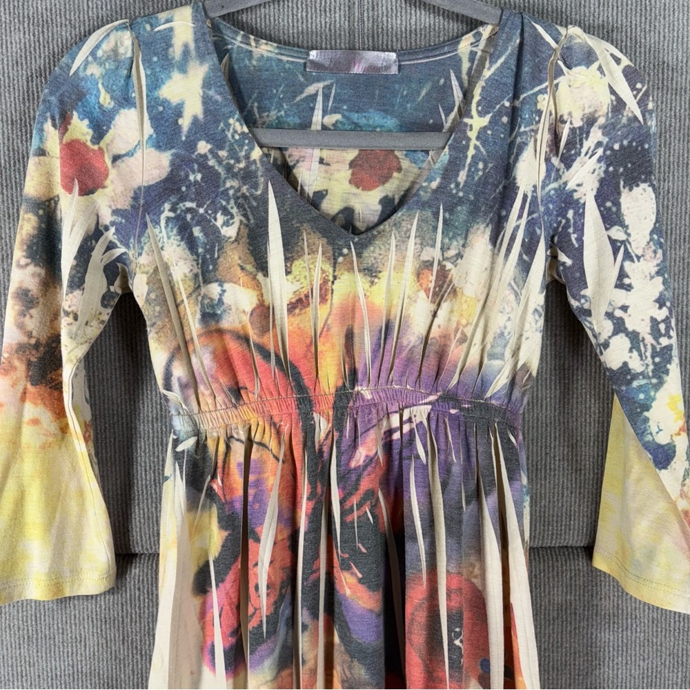 Colorful Abstract Print Dress - Picture 4 of 6